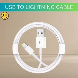 IMPLEXMART Lightning Cable 1 m USB A to Lightning Cable Fast Charger Compatible for iphone 11/12/13/14 proQ358-picture-32