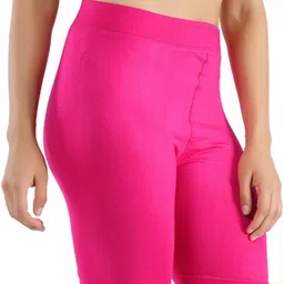 shapyfit Pack of 2 Solid Women Pink Cycling Shorts image 3