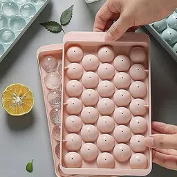 mahadev enterprise Round Ice Cube Tray,Ice Ball Maker Mold for Freezer Multicolor Pink Silicone Ice Cube Tray-picture-22