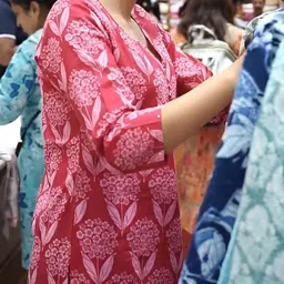 atiisundar Women Printed Viscose Rayon Straight Kurta image 3