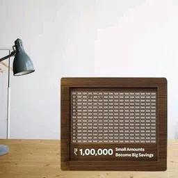 funlot Coin Box,Handmade Piggy Bank,Kids Gullak,Rs 1,00,000 Money Saving Challenge-M1 Coin Bank image 5