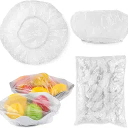 swopply 50 pcs fresh keeping bags reusable elastic food storage covers plastic sealing 20 inch Lid-picture-30