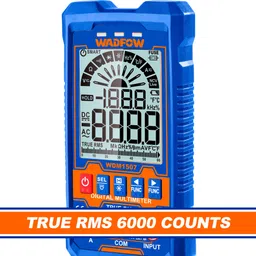 wadfow Temperature AC/DC Voltage Current Resistance Capacitance Frequency Diode Test, Digital Multimeter image 2