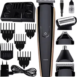 FDRK 8 In 1 Professional Hair Trimmer Heavy Duty Shaver Razor Clipper Body Groomer Grooming Kit 90 minRuntime 5 Length Settings-picture-28