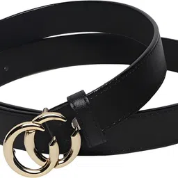 darkleatheris Women Casual, Evening, Formal, Party Black Artificial Leather Belt image 4