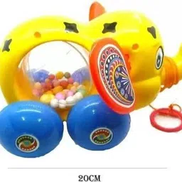 3 jokers Pull Along Baby Elephant With Rolling Ball Toy image 2