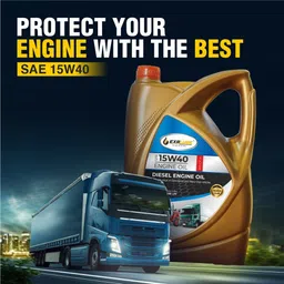 exa lube New Premium Quality Pack Of 5L SAE 15W40 API CF-4 For Diesel Vehicle Heavy Duty Engine Oil image 2