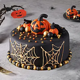 Jack O Lantern Chocolate Fondant Halloween Cake-picture-24