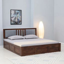 woodsworth from pepperfry Brevik Sheesham Wood King Size Bed In Provincial Teak Finish With Box Storage-picture-47