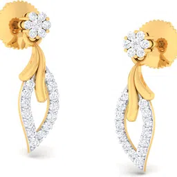 avsar AVE677YB Yellow Gold 14kt Cubic Zirconia Stud Earring-picture-29