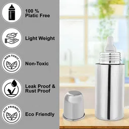 claoberry 300 ml Stainless Steel Flask image 2