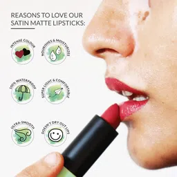 DISGUISE Ultra-Comfortable Satin Matte Lipstick - Plum Striker 07 image 5