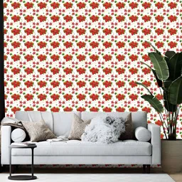 Wallpics White & Red Printed Self-Adhesive Wall Sticker-image-73