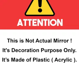 WallDaddy Silver Toned 32 Pieces Hexagon Design Mirror Wall Stickers image 2