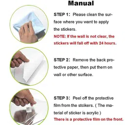 WallDaddy Yellow 12 Pieces Hexagon Mirror Wall Stickers image 3