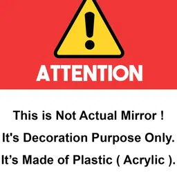 WallDaddy 9 Pcs Golden Self-Adhesive Square Mirror Wall Stickers image 3