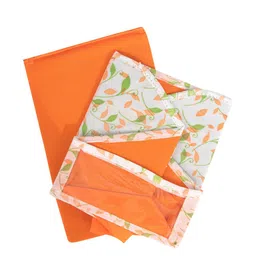 prettykrafts Set Of 4 White & Orange Printed Leggings Stacker Closet Organisers image 3