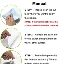 WallDaddy Silver Toned 32 Pieces Hexagon Design Mirror Wall Stickers image 3