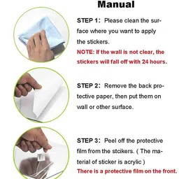 WallDaddy Silver Toned 10 Pieces Acrylic Hexagon Mirror Stickers image 2