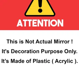 WallDaddy 12 Pcs Silver-Toned Hexagon Printed Mirror Wall Stickers image 5