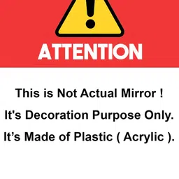 WallDaddy Silver Toned 38 Pieces Hexagon Design Mirror Wall Stickers image 2