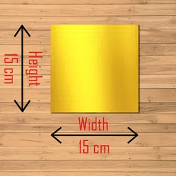 WallDaddy Gold Toned 20 Pcs Self-Adhesive Square Mirror Wall Stickers image 2