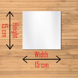 WallDaddy 12 Pcs Silver-Toned Square Mirror Wall Stickers image 4