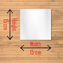 WallDaddy Silver Toned 8 Pieces Self-Adhesive Square Mirror Wall Stickers image 5