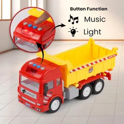 shopoflux Construction Dumper Truck Toy with Light & Sound image 3