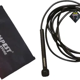 tempest Pencil Skipping-Rope Jump Skipping Rope + 1 Pair Hand Gripper Best in Fitness, Sports, Exercise, Workout, Gym Fitness Accessory Kit Kit image 2