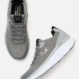 Skechers Men Grey & Black D'lux Walker-Pensive Memory Foam Sneakers-image-44