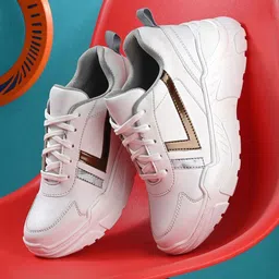 El Paso Women Round Toe Lace-Ups Colourblocked Lightweight Sneakers-picture-34