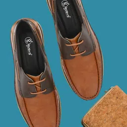 Guava Men Padded Insole Contrast Sole Boat Shoes-picture-38