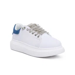 London Rag Women Textured Lace Up Sneakers-image-76