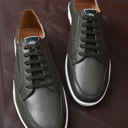 HARVARD Men's Green Faux Leather Casual Comfort Sneakers-picture-19