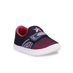 NEOBABY Unisex Kids Pink & Navy Blue Slip-On Sneakers-picture-56