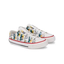 CROWCIA LONDON Women Printed Slip-On Lightweight Canvas Sneakers-picture-19