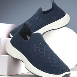 Carlton London sports Women Textured Lightweight Slip-On Sneakers-image-81