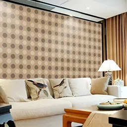 Asian royal Beige & Brown Printed Self Adhesive Wall Sticker-image-83