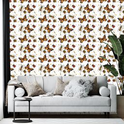 British Terminal White & Yellow Printed Self-Adhesive Wallpaper-picture-21