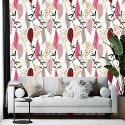 British Terminal Pink & White Floral Printed Self-Adhesive Wall Sticker-picture-46