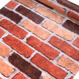Asian royal Brown Geometric Printed Self-Adhesive Wall Sticker-picture-14