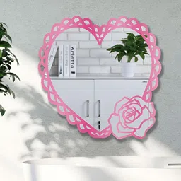 Asian royal Pink Heart Shaped Wall Stickers-image-96
