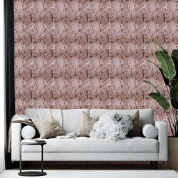 British Terminal Brown & White Printed Self-Adhesive Wall Paper-picture-45