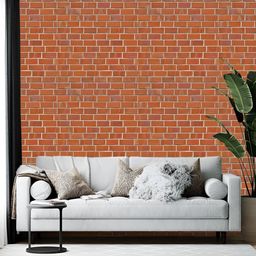 British Terminal Brown & White Printed Self-Adhesive Wall Paper Sticker-picture-31