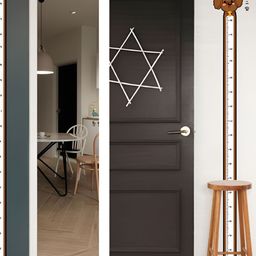 Asian royal White & Brown Printed Self Adhesive Wall Sticker-picture-43