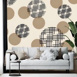British Terminal Cream & Black Printed Self-Adhesive Wall Paper Sticker-picture-11