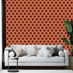 British Terminal & Orange Maroon Printed Wallpaper-picture-16