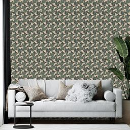 British Terminal Green & Grey Abstract Printed Self-Adhesive Wallpaper-picture-33