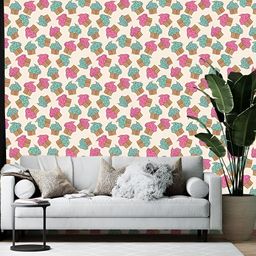 British Terminal Pink & Green Printed Self-Adhesive Wall Sticker-picture-45